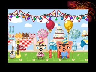 Jugamos con las bengalas  y las serpentinas 