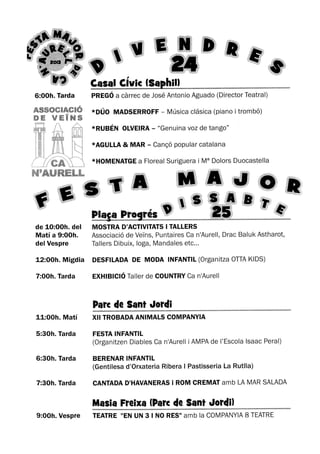 Festa major de ca n'Aurell