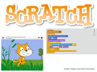 fonte:  h)ps://scratch.mit.edu/  
 