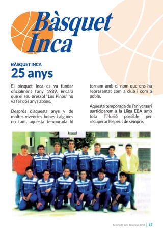 Festes Sant Francesc 2014- Programa