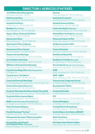 Festes Sant Francesc 2014- Programa