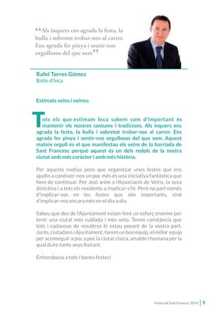 Festes Sant Francesc 2014- Programa