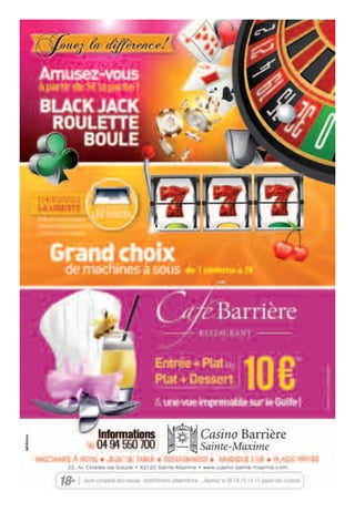 Destination 100 % Evénements ! Programme des animations d'hiver à Sainte-Maxime