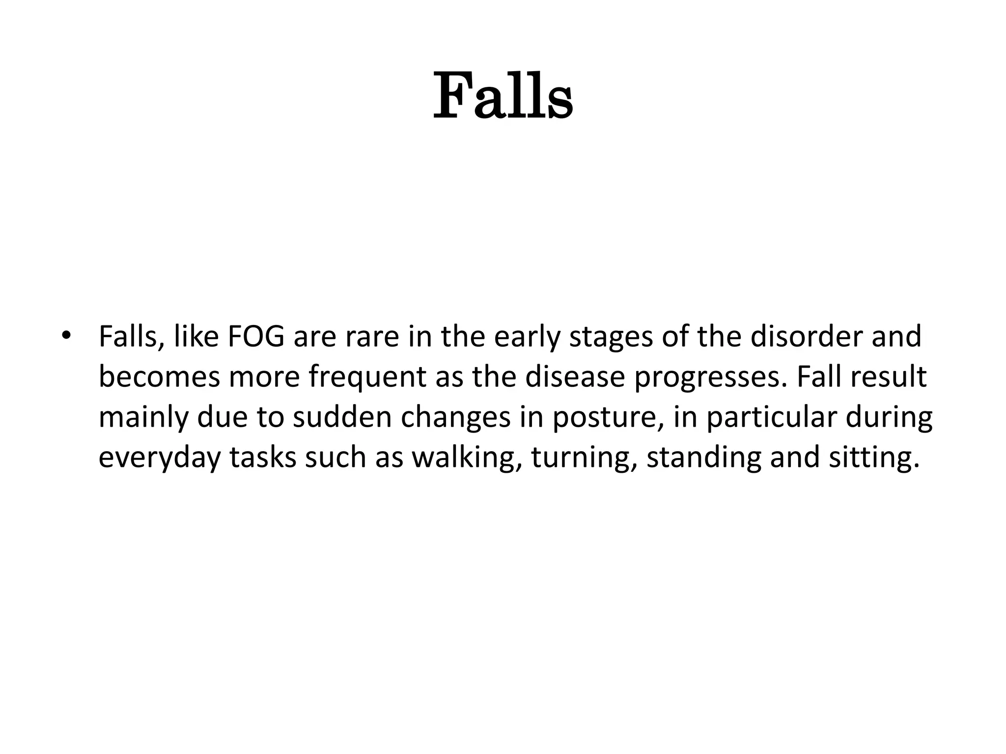 Festinating Festination Of Gait In Parkinson’s Disease | PPTX