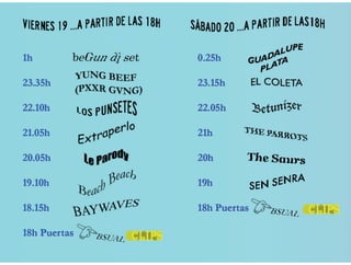 Festivales - David, Paco, Francis