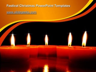 Festival Christmas PowerPoint Templates www.slidegeeks.com 