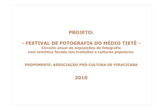 Festival de Fotografia do Médio Tietê 