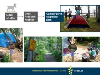 Goat
shelter
Local
Products
Festival
Campground,
upgraded
park
 