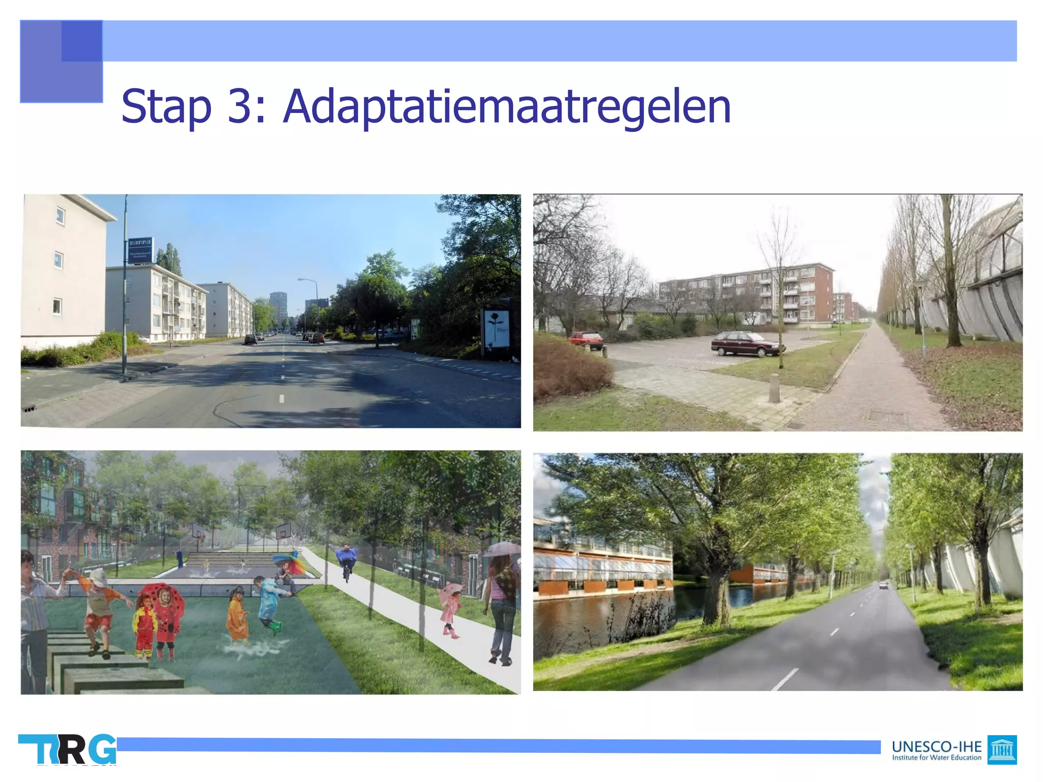 Stap 3: Adaptatiemaatregelen
 