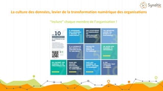 La culture des données, levier de la transformation numérique des organisations
“Inclure” chaque membre de l’organisation !
 