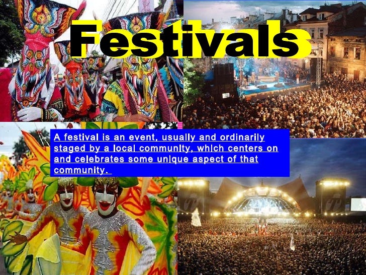 Different types of Festivals