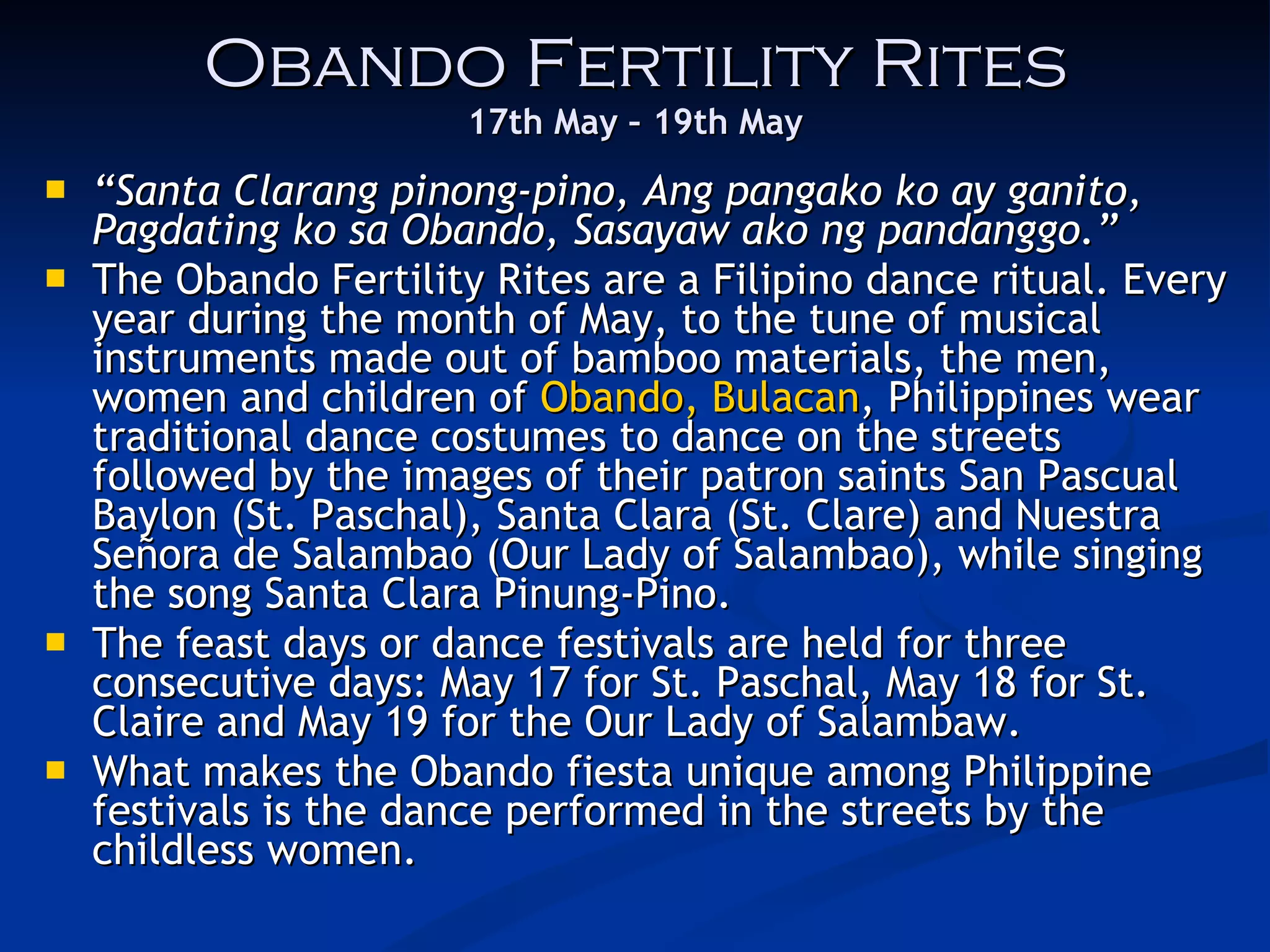 Festivals And Fiestas in the Philippines | PPT