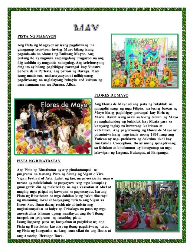 Ano Ang Ibig Sabihin Ng Flores De Mayo Tagalog