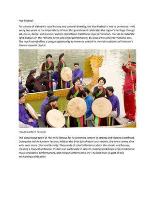 Celebrating Culture and Tradition: Festivals in Vietnam | PDF