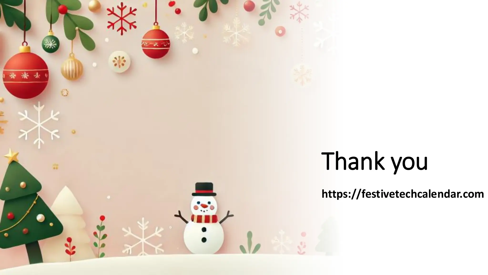 Thank you
https://festivetechcalendar.com
 