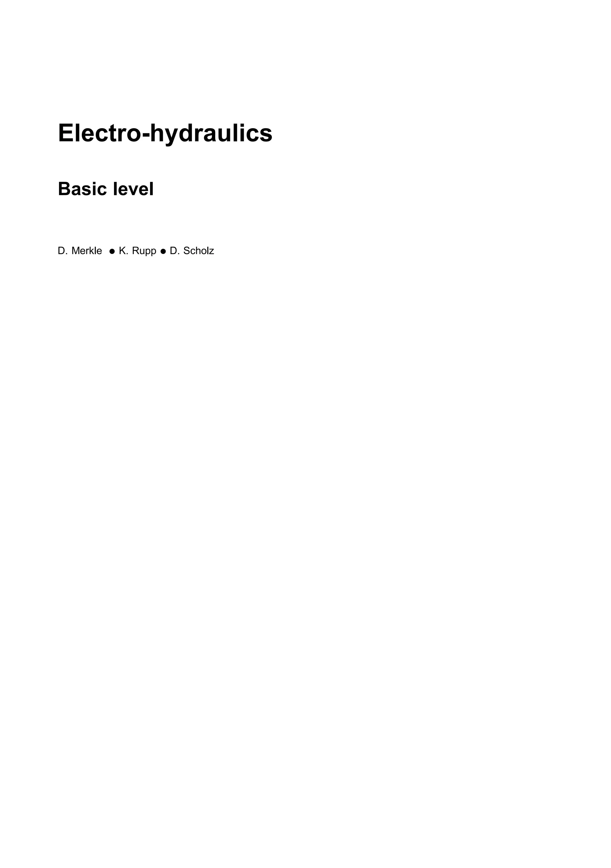 Festo electro hydraulics basic levels-textbook | PDF