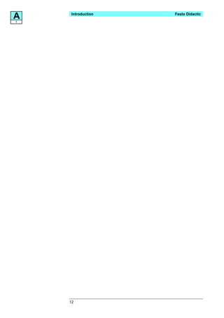 A
1
    Introduction   Festo Didactic




    12
 