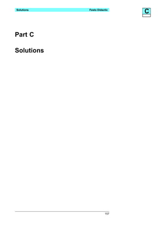 Solutions   Festo Didactic
                             C


Part C

Solutions




                       157
 