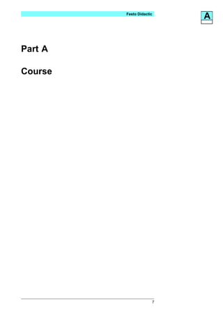 Festo Didactic
                          A


Part A

Course




                      7
 
