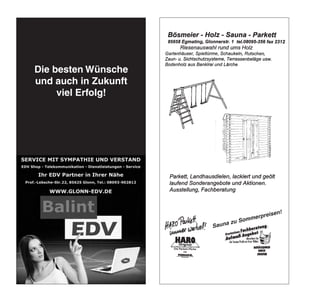 Die besten Wünsche
 Die besten Wünsche
und auch in Zukunft
 und auch in Zukunft
     viel Erfolg!
      viel Erfolg!
 