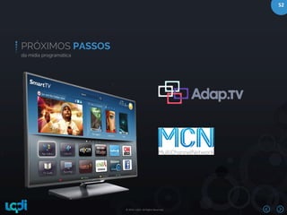 © 2016 –LQDI. All Rights Reserved.
52
PRÓXIMOS PASSOS
da mídia programática
 