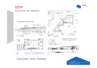 ARCHITEKTUR UND PÄDAGOGIK




  Vorentwurf für Schulbau, 1947




 Schulbau ohne Schema
 