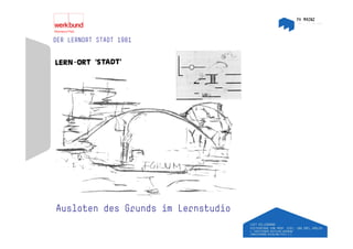 DER LERNORT STADT 1981




Ausloten des Grunds im Lernstudio
 