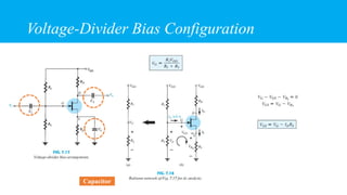 Voltage-Divider Bias Configuration
Capacitor
 