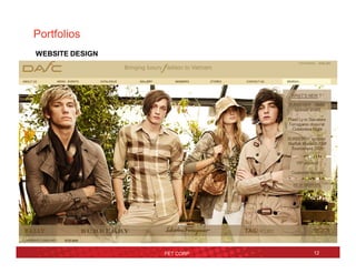 Portfolios
FET CORP 12
WEBSITE DESIGN
 