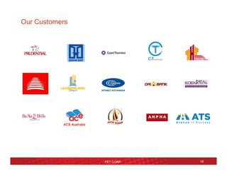Our Customers
FET CORP 18
 