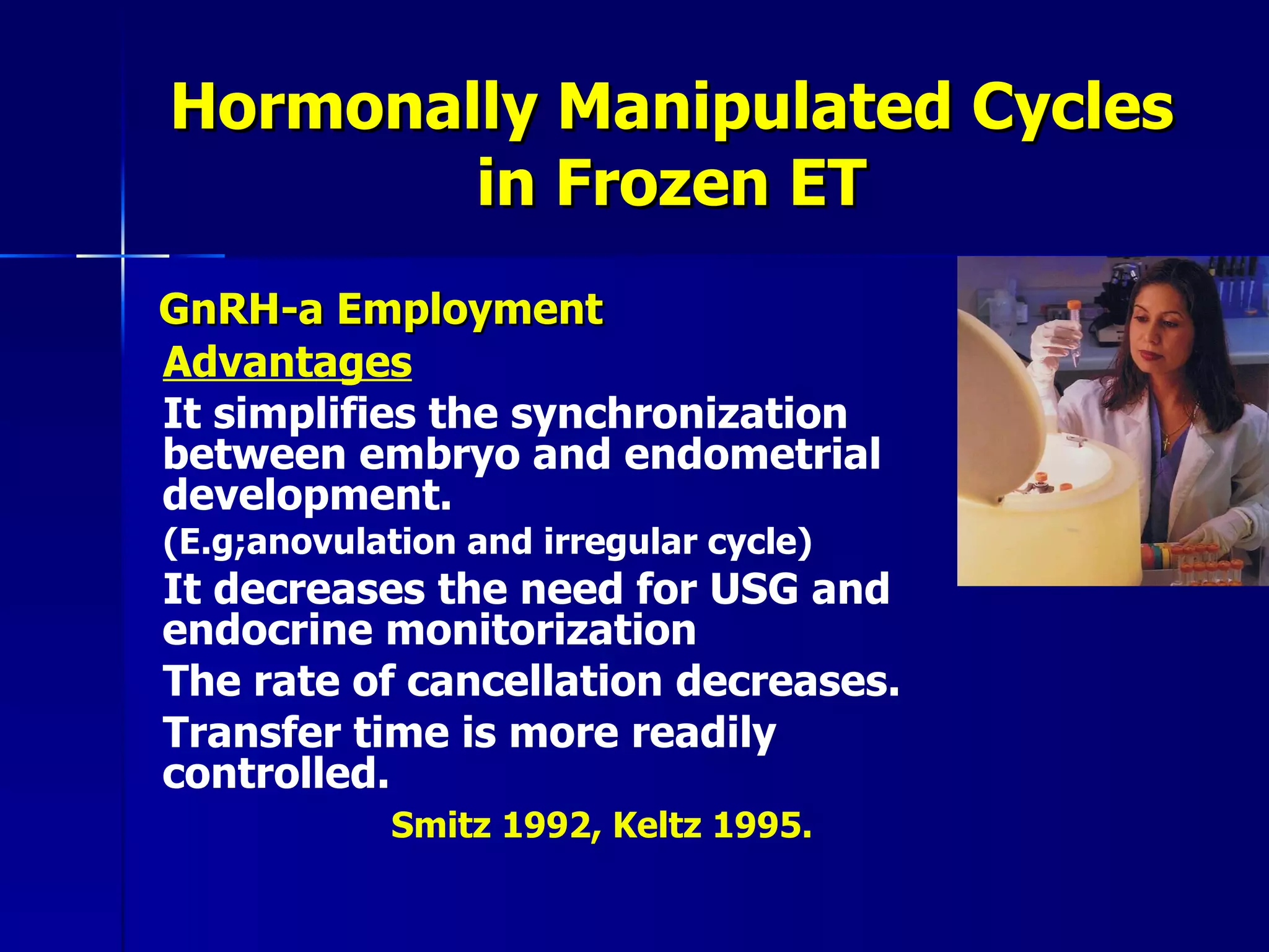 ENDOMETRIAL PREPARATION IN FROZEN EMBRYO TRANSFER CYCLES PPT