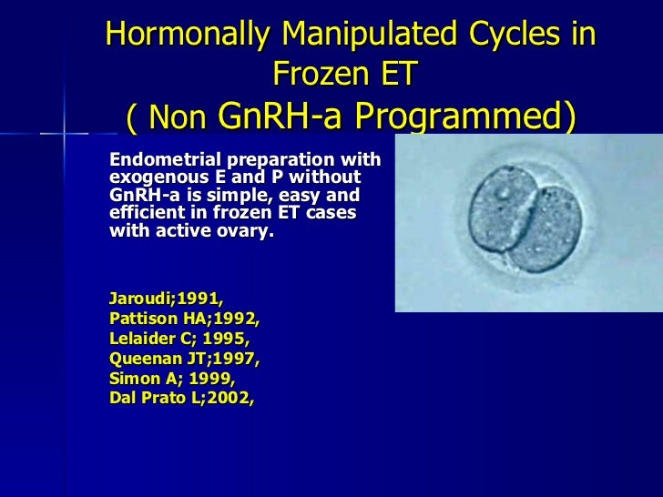 ENDOMETRIAL PREPARATION IN FROZEN EMBRYO TRANSFER CYCLES