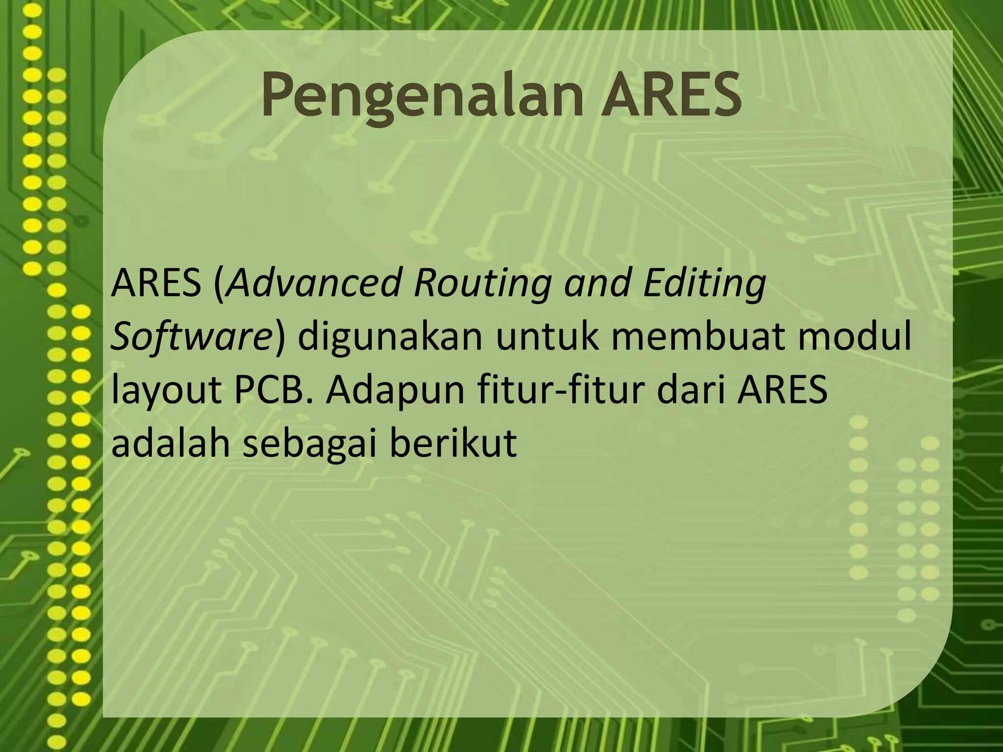 Fitur-fiturdari PROTEUS adalahsebagaiberikut .1. memilikikemampuanuntukmensimulasikanhasilrancanganbaik digital maupun analog maupungabungankeduanya,mendukungsimulasi yang menarikdansimulasisecaragrafis.2. mendukungsimulasiberbagaijenis microcontroller sepertipic, 8051 series. 3. memiliki model-model peripheral yang interactive seperti led, tampilanlcd, rs232, danberbagaijenis library lainnya.4. mendukung instrument-instrument virtual seperti voltmeter, ammeter, oscciloscope, logic analyser, dll,