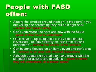 FASD Fetal Alcohol-Spectrum-Disorder