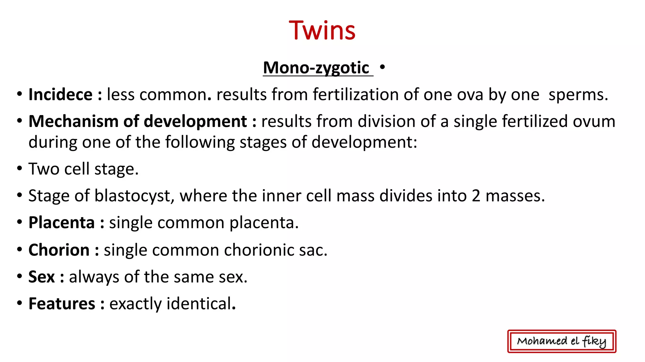 Fetal membranes , placenta and twins | PDF