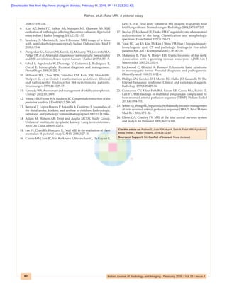 Fetal mri a pictorial essay | PDF