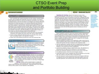 CTSO Event Prep
and Portfolio Building

 