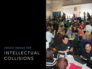 Kevin Jarrett

C R E A T E S PA C E S F O R

INTELLECTUAL
COLLISIONS

 