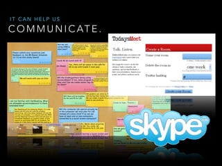 IT CAN HELP US

C O M M U N I C AT E .

 