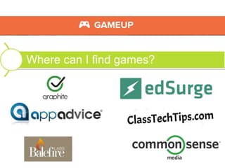 Where can I find games?
 