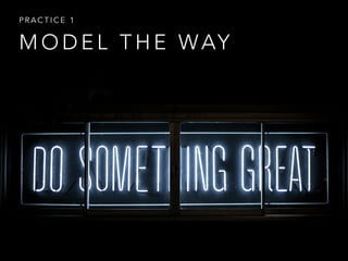 M O D E L T H E WAY
P R A C T I C E 1
 