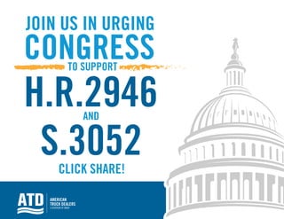 CLICK SHARE!
JOIN US IN URGING
H.R.2946
CONGRESSTO SUPPORT
S.3052
AND
 