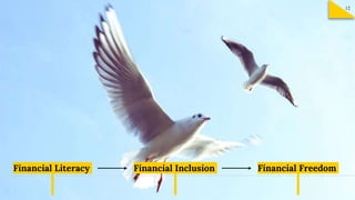 Financial Literacy Financial Inclusion Financial Freedom
12
 