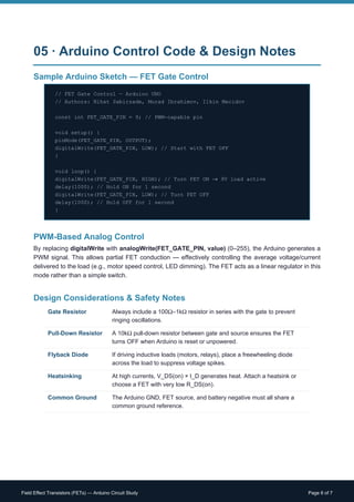 Pfet Arduino Arduino-Based Dual 9V Battery FET Switching Circuit: Comprehensive ...