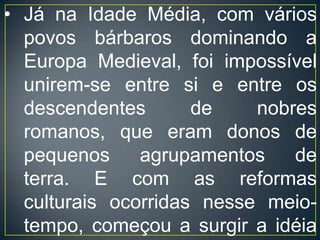 Devido ao caráter expropriador do sistema feudal, o servo não se sentia estimulado a aumentar a produção com inovações tecnológicas, uma vez que tudo que produzia de excedente era tomado pelo senhor. Por isso, o desenvolvimento técnico foi pequeno, limitando aumentos de produtividade. A principal técnica adaptada foi a de rotação trienal de culturas, que evitava o esgotamento do solo, mantendo a fertilidade da terra.