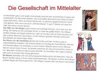 Die Gesellschaft im Mittelalter
 