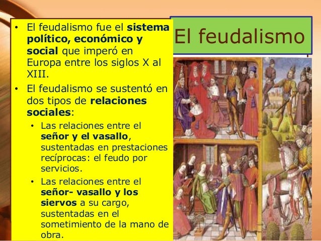 Resultado de imagen para el feudalismo europeo