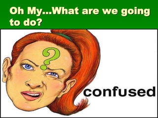 Oh My…What are we going
to do?

 