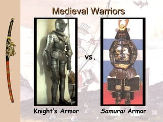 Knight’s Armor Samurai Armor
vs.
Medieval WarriorsMedieval Warriors
 
