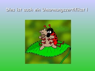 Dies ist auch ein Umarmungszertifikat ! 